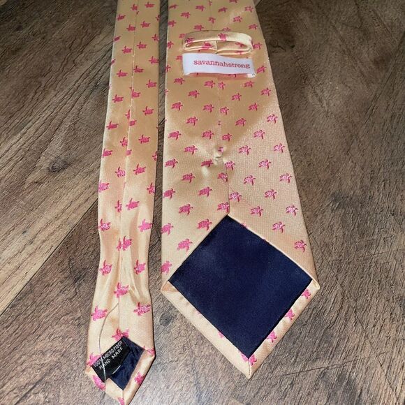 Savannastrong Palm Beach Sea Turtle Tie Summer - Picture 3 of 5